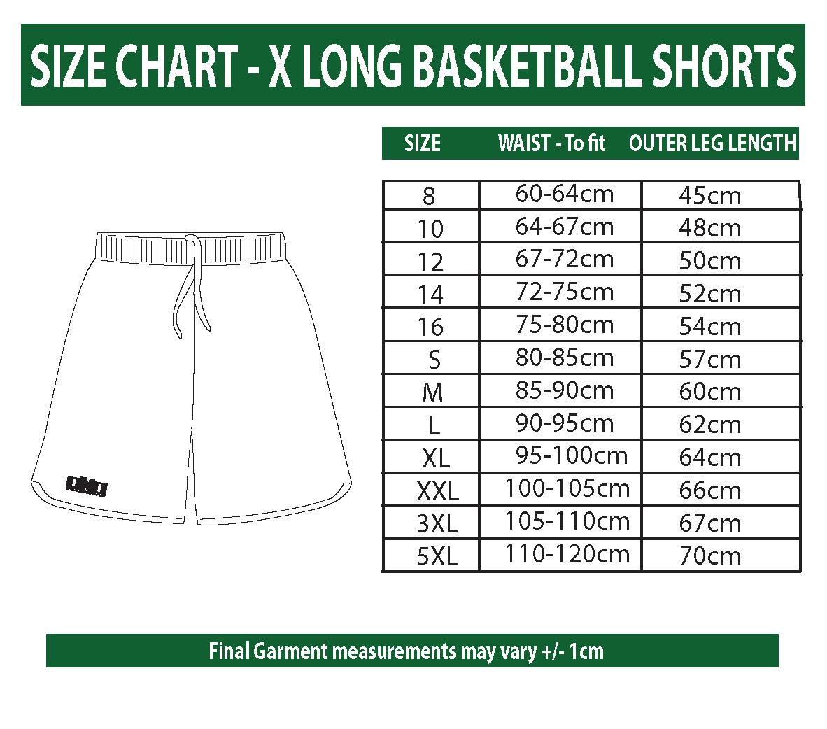 Shorts - Beaumaris Sharks Basketball Club